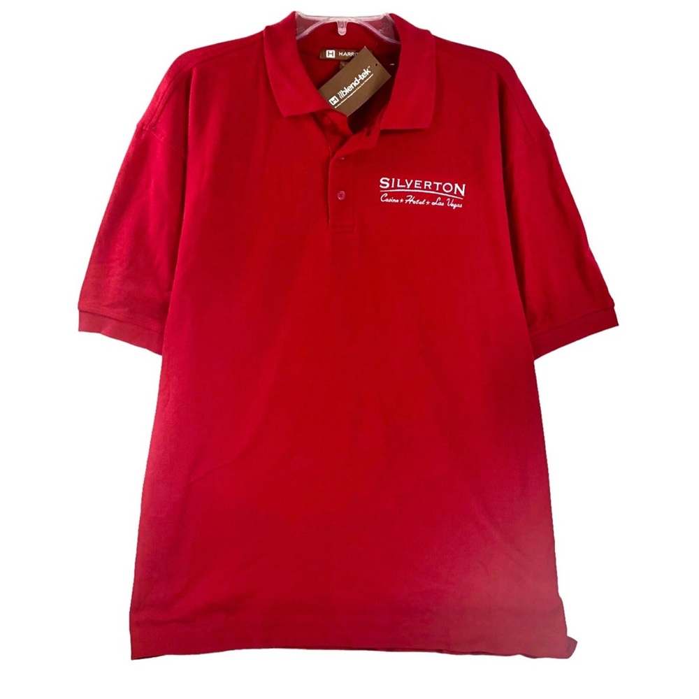 Harriton Silverton Hotel & Casino Red Polo Golf Shirt Size XL!